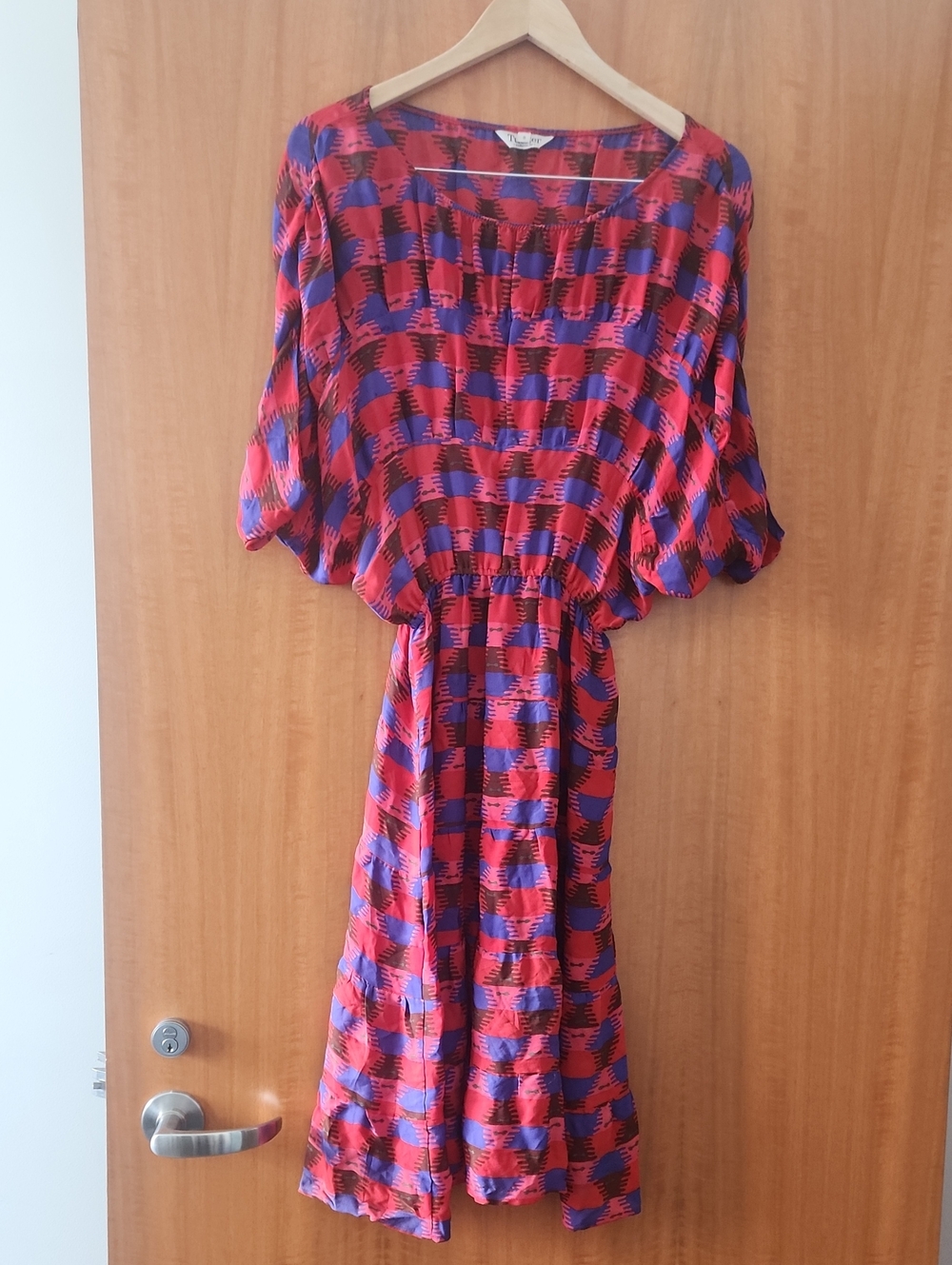 Tucker Silk Dress Size Small
